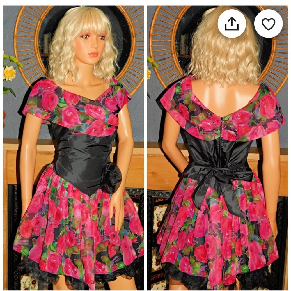 Vintage 80s Prom or Special Occasion Dress - Picture 10 of 11